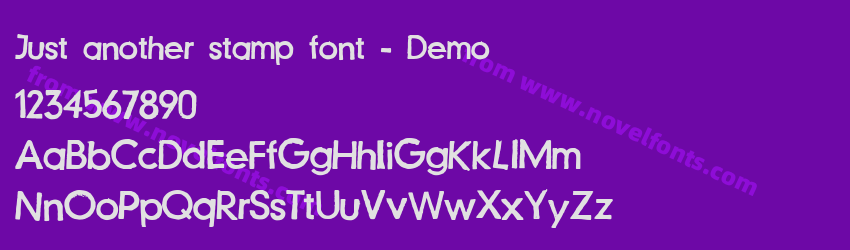 Just another stamp font - DemoPreview