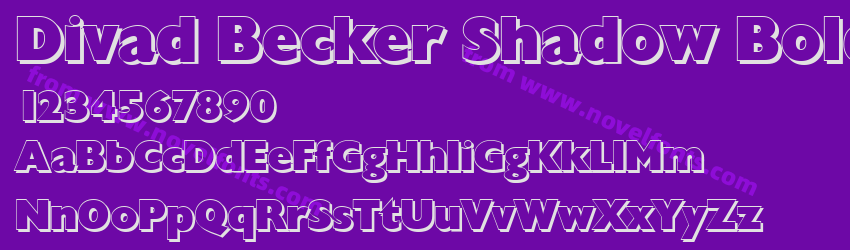 Divad Becker Shadow BoldPreview Divad Becker Shadow BoldPreview