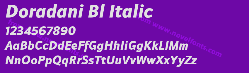 Doradani Bl ItalicPreview Doradani Bl ItalicPreview