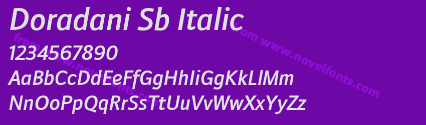 Doradani Sb ItalicPreview Doradani Sb ItalicPreview