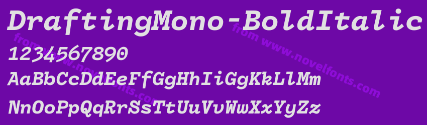 DraftingMono-BoldItalicPreview DraftingMono-BoldItalicPreview