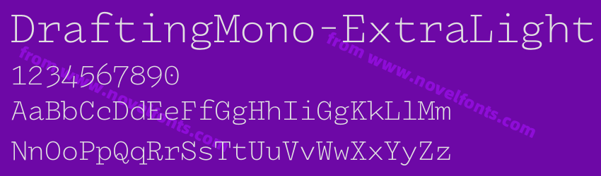 DraftingMono-ExtraLightPreview DraftingMono-ExtraLightPreview