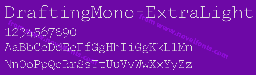DraftingMono-ExtraLightPreview DraftingMono-ExtraLightPreview