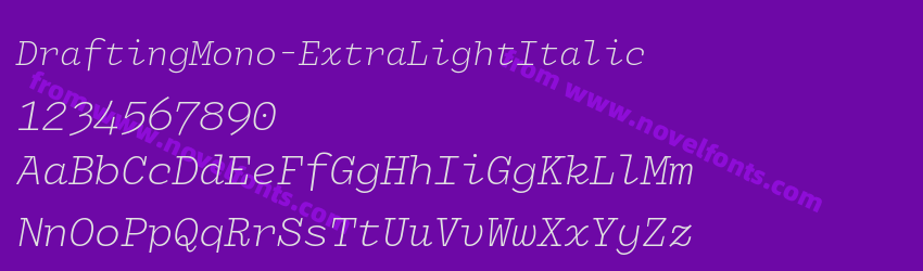 DraftingMono-ExtraLightItalicPreview DraftingMono-ExtraLightItalicPreview
