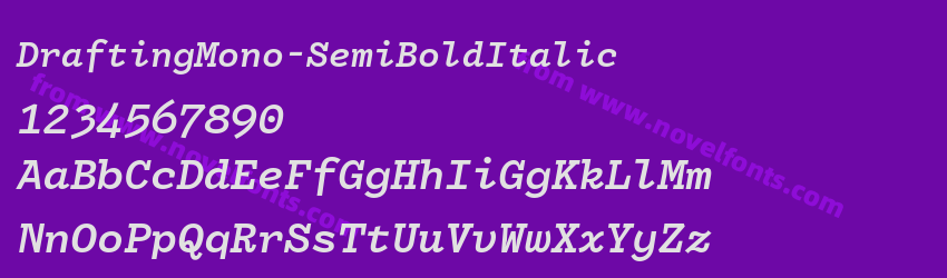 DraftingMono-SemiBoldItalicPreview DraftingMono-SemiBoldItalicPreview