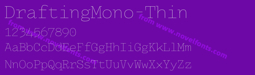 DraftingMono-ThinPreview DraftingMono-ThinPreview