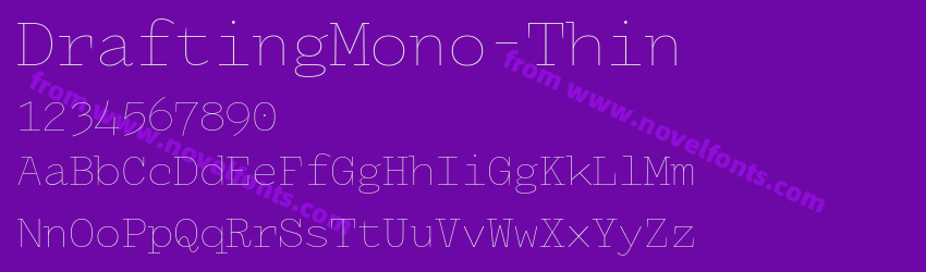 DraftingMono-ThinPreview DraftingMono-ThinPreview