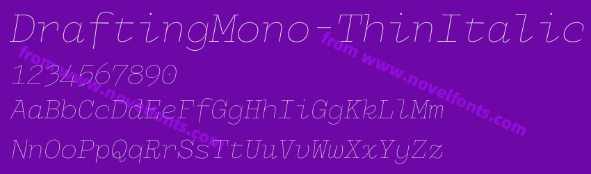 DraftingMono-ThinItalicPreview DraftingMono-ThinItalicPreview