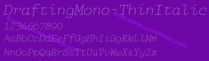 DraftingMono-ThinItalicPreview DraftingMono-ThinItalicPreview