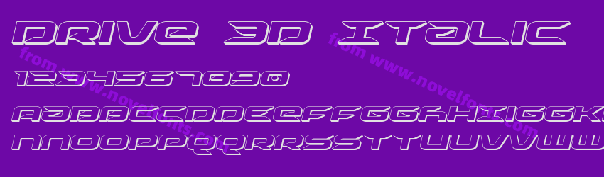 Drive 3D ItalicPreview Drive 3D ItalicPreview