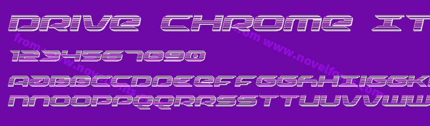 Drive Chrome ItalicPreview Drive Chrome ItalicPreview