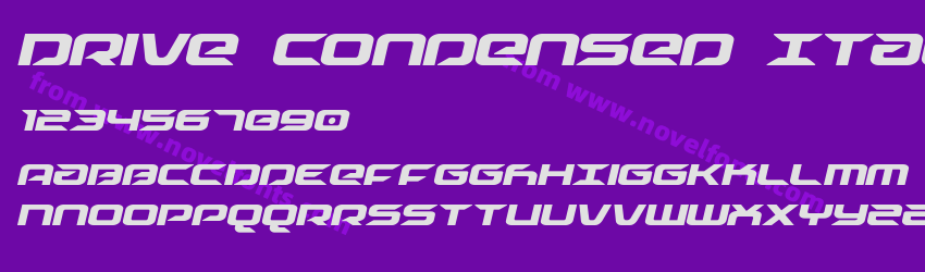 Drive Condensed ItalicPreview Drive Condensed ItalicPreview
