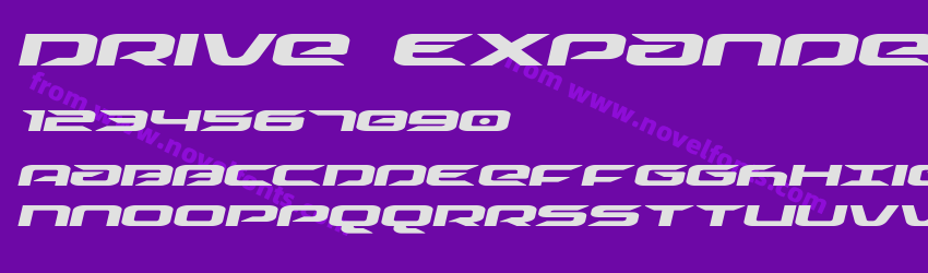 Drive Expanded ItalicPreview Drive Expanded ItalicPreview