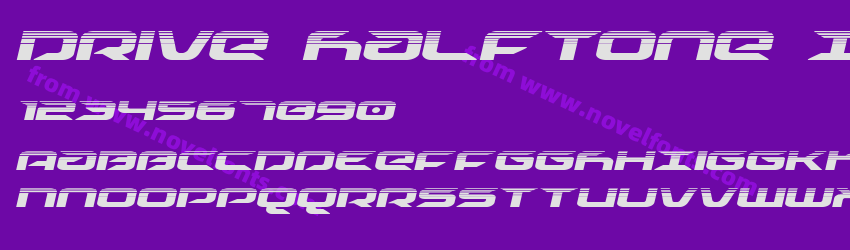 Drive Halftone ItalicPreview Drive Halftone ItalicPreview