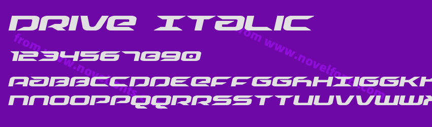 Drive ItalicPreview Drive ItalicPreview