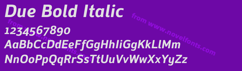Due Bold ItalicPreview Due Bold ItalicPreview