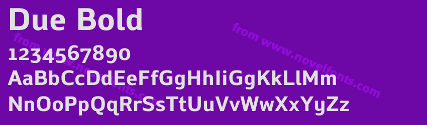 Due BoldPreview Due BoldPreview