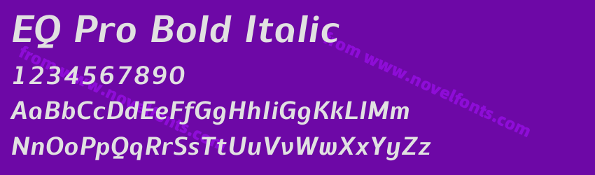 EQ Pro Bold ItalicPreview EQ Pro Bold ItalicPreview