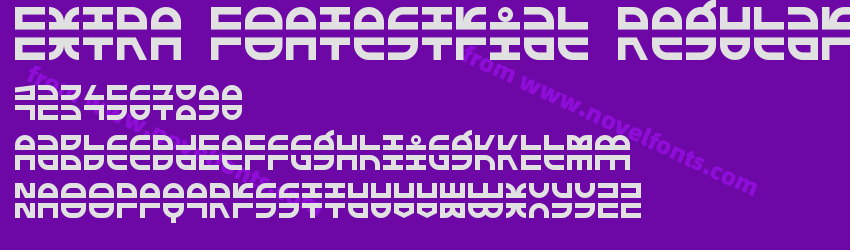 EXTRA Fontestrial RegularPreview EXTRA Fontestrial RegularPreview