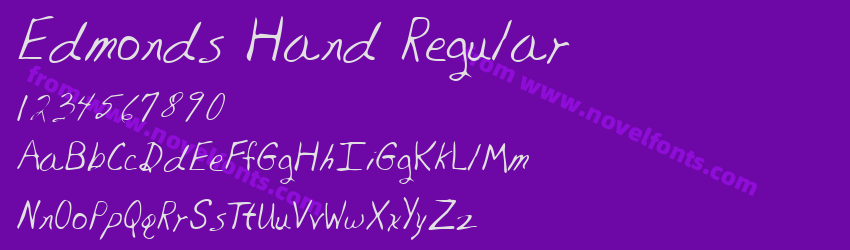 Edmonds Hand RegularPreview Edmonds Hand RegularPreview