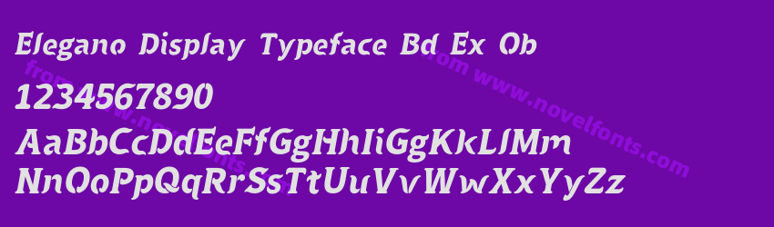 Elegano Display Typeface Bd Ex ObPreview Elegano Display Typeface Bd Ex ObPreview