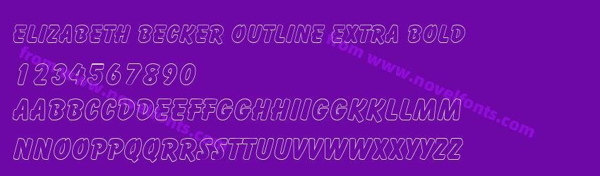 Elizabeth Becker Outline Extra BoldPreview Elizabeth Becker Outline Extra BoldPreview
