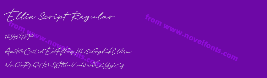 Ellie Script RegularPreview Ellie Script RegularPreview