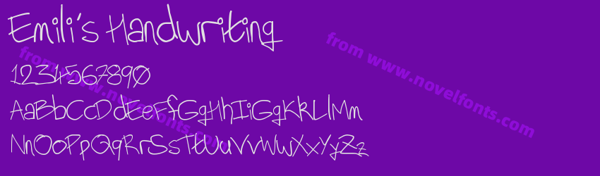 Emili's HandwritingPreview Emili's HandwritingPreview