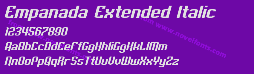Empanada Extended ItalicPreview Empanada Extended ItalicPreview