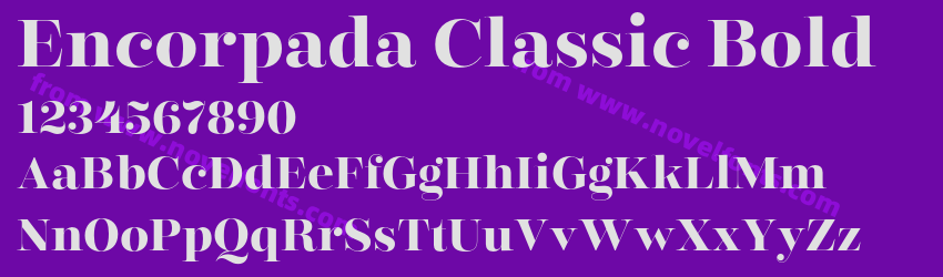Encorpada Classic BoldPreview Encorpada Classic BoldPreview