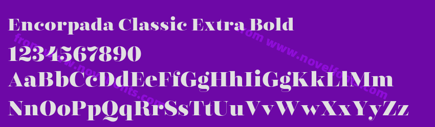 Encorpada Classic Extra BoldPreview Encorpada Classic Extra BoldPreview