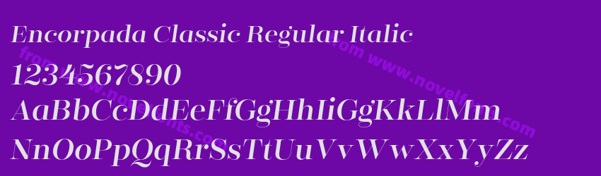 Encorpada Classic Regular ItalicPreview Encorpada Classic Regular ItalicPreview
