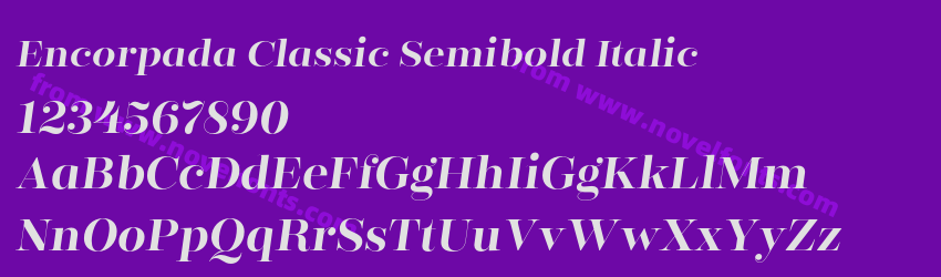 Encorpada Classic Semibold ItalicPreview Encorpada Classic Semibold ItalicPreview