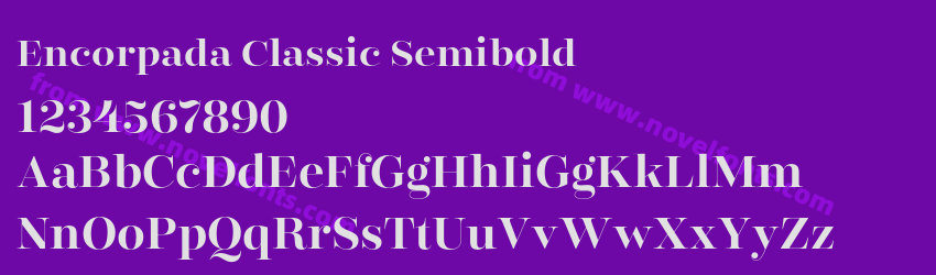 Encorpada Classic SemiboldPreview Encorpada Classic SemiboldPreview