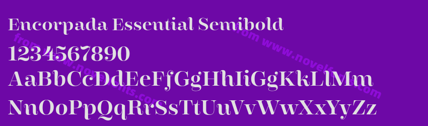 Encorpada Essential SemiboldPreview Encorpada Essential SemiboldPreview