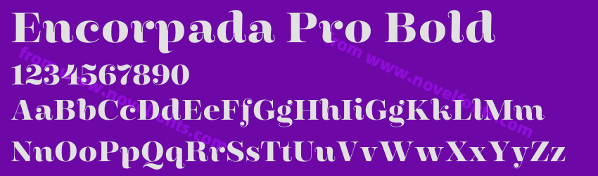 Encorpada Pro BoldPreview Encorpada Pro BoldPreview