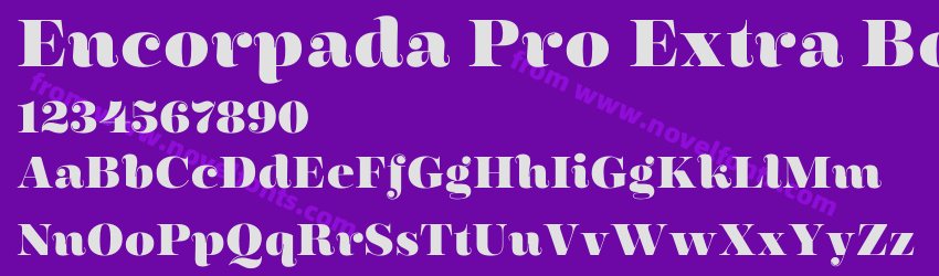 Encorpada Pro Extra BoldPreview Encorpada Pro Extra BoldPreview