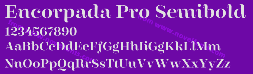 Encorpada Pro SemiboldPreview Encorpada Pro SemiboldPreview