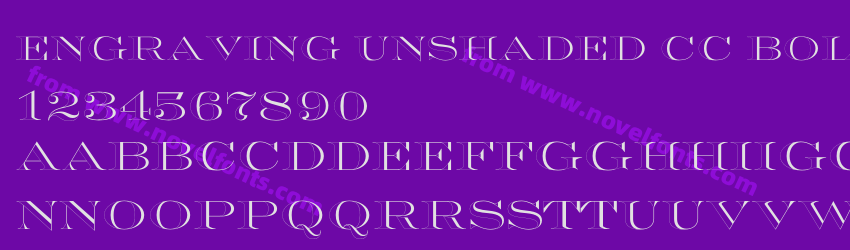 Engraving Unshaded CC BoldPreview Engraving Unshaded CC BoldPreview