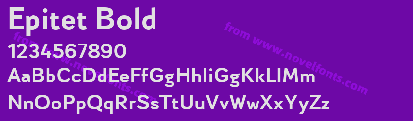 Epitet BoldPreview Epitet BoldPreview