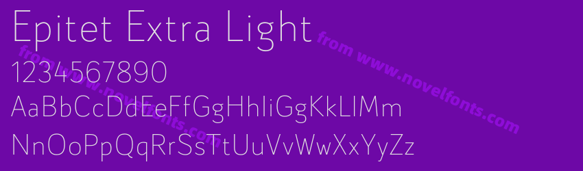 Epitet Extra LightPreview Epitet Extra LightPreview