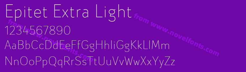 Epitet Extra LightPreview Epitet Extra LightPreview
