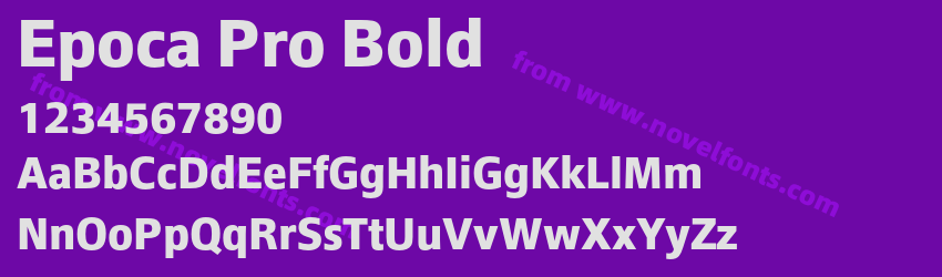 Epoca Pro BoldPreview Epoca Pro BoldPreview