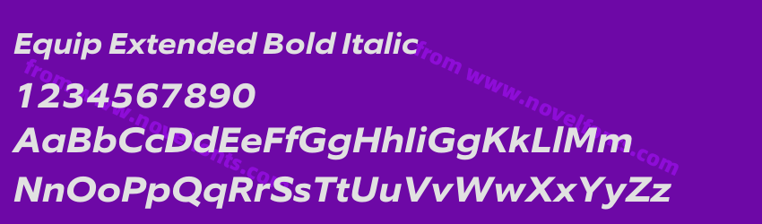 Equip Extended Bold ItalicPreview Equip Extended Bold ItalicPreview