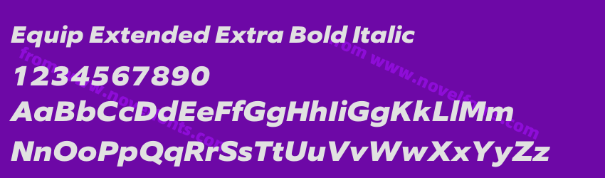 Equip Extended Extra Bold ItalicPreview Equip Extended Extra Bold ItalicPreview