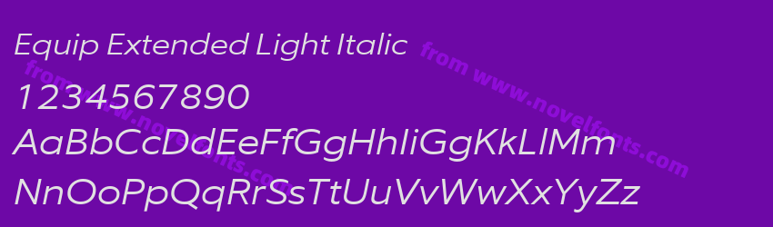 Equip Extended Light ItalicPreview Equip Extended Light ItalicPreview