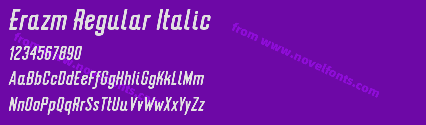 Erazm Regular ItalicPreview Erazm Regular ItalicPreview