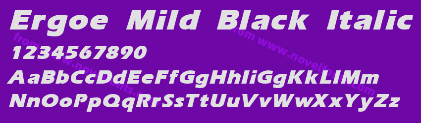 Ergoe Mild Black ItalicPreview Ergoe Mild Black ItalicPreview