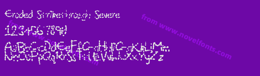 Eroded Strikethrough SeverePreview Eroded Strikethrough SeverePreview
