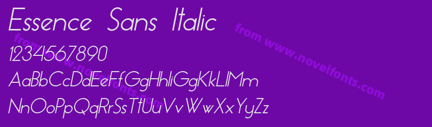 Essence Sans ItalicPreview Essence Sans ItalicPreview